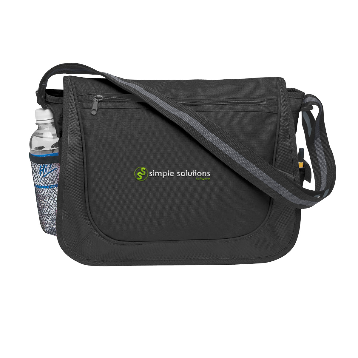 Custom Messenger Bag With Matching Striped Handle 3099