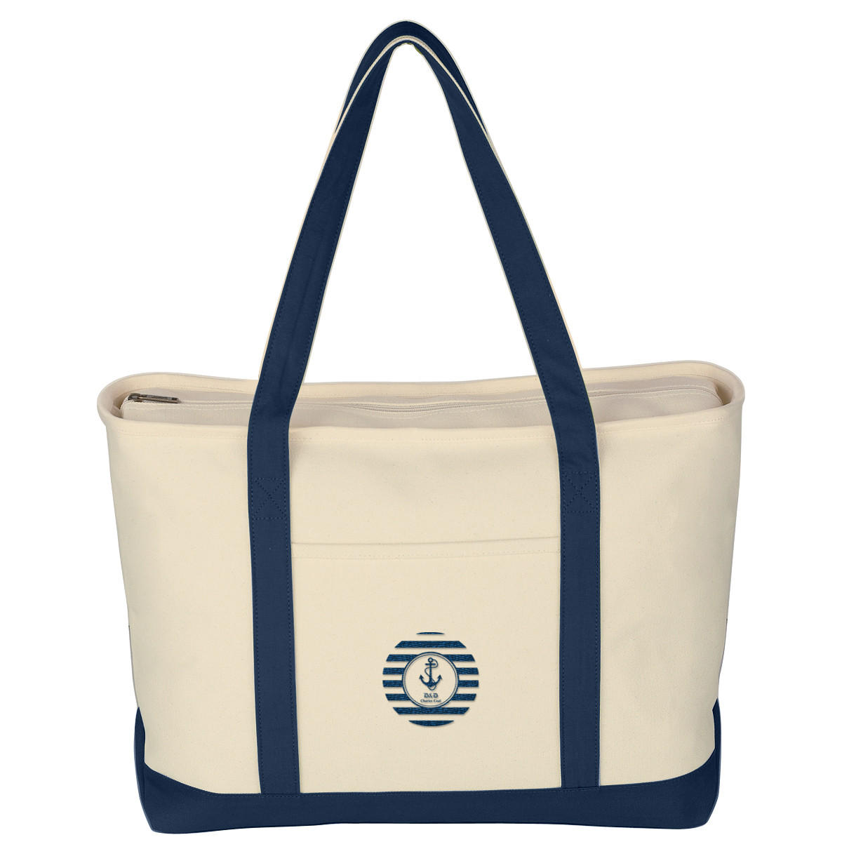NATURAL WITH NAVY