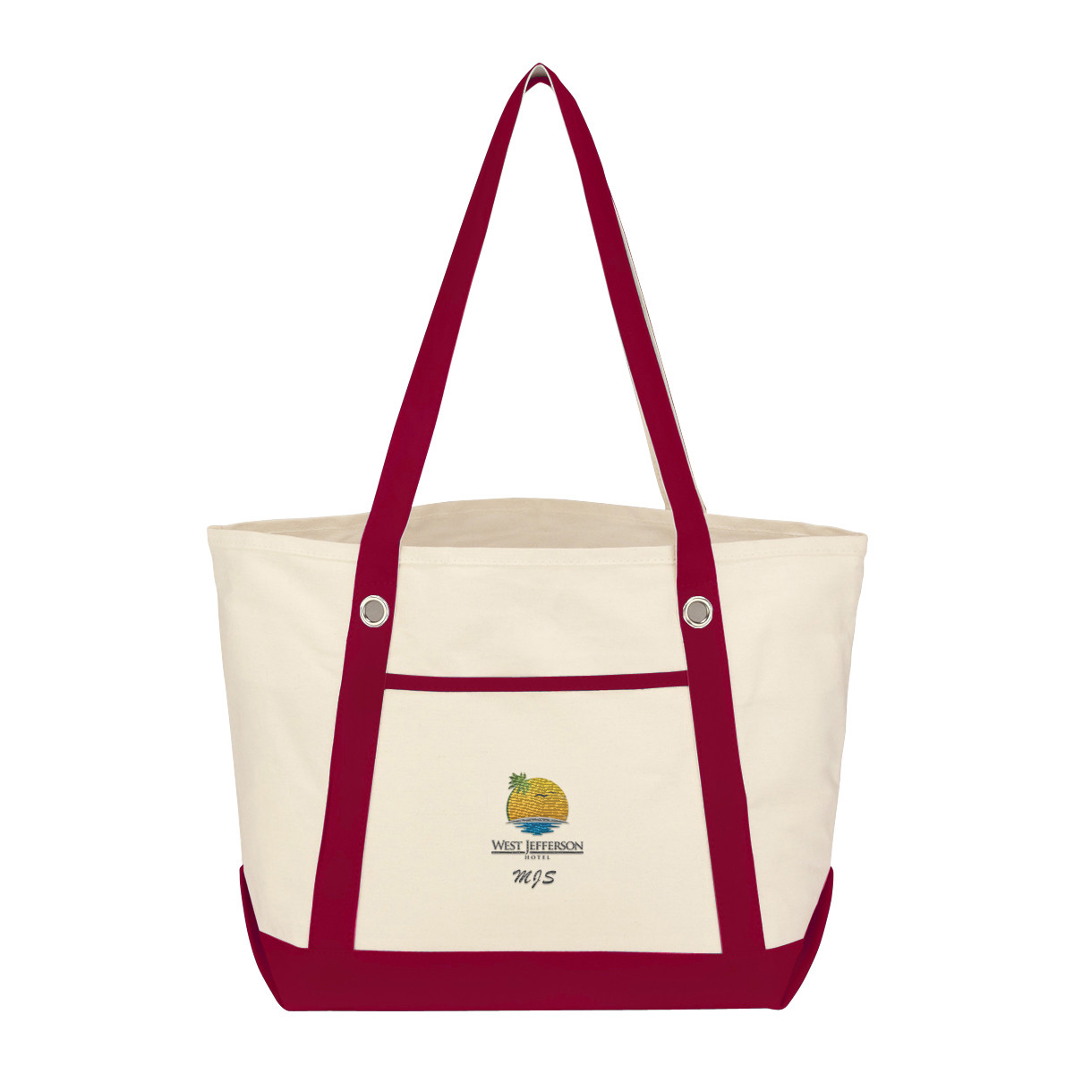 RECYCLED NATURAL WITH MAROON