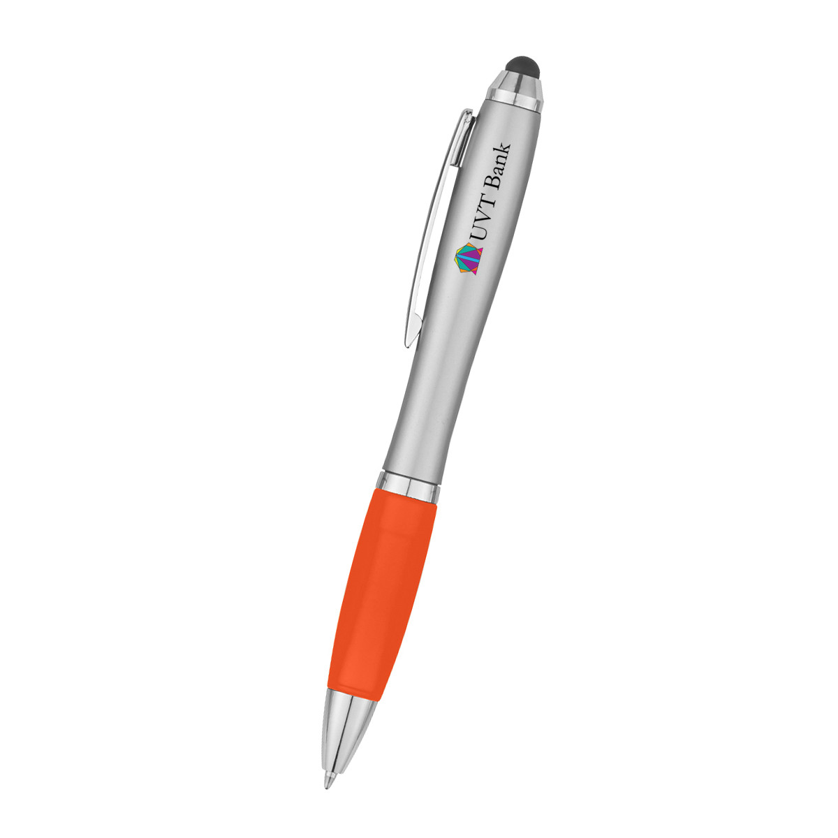 SILVER WITH ORANGE