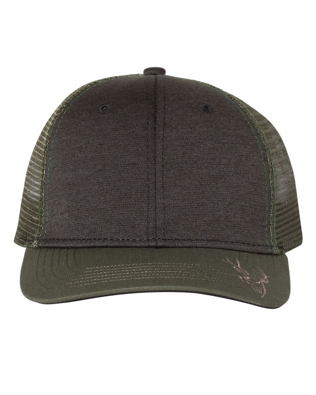 Custom Embroidered Buck Head Trucker Cap - 3459