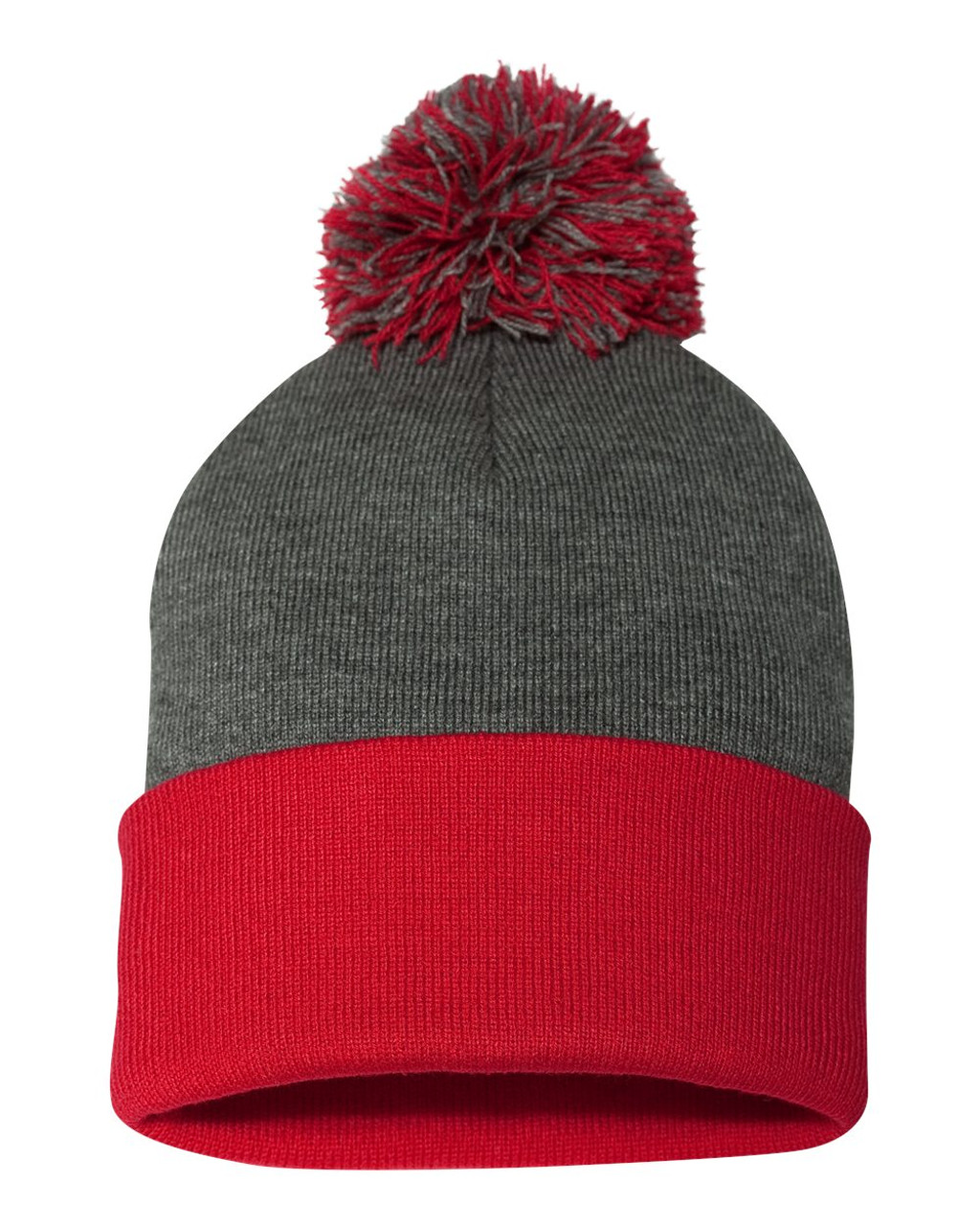 Dark Heather Grey/ Red