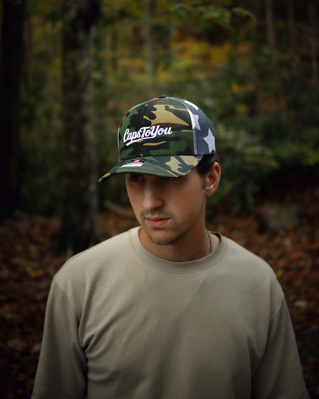 Custom Embroidered Printed Mesh Trucker Cap - 112PM