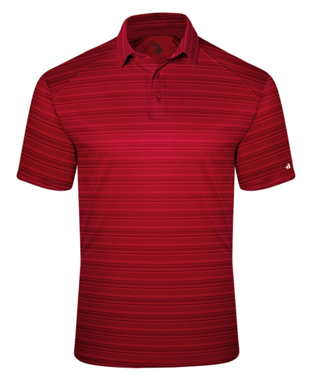 Embroidered Striped Polo - 3325