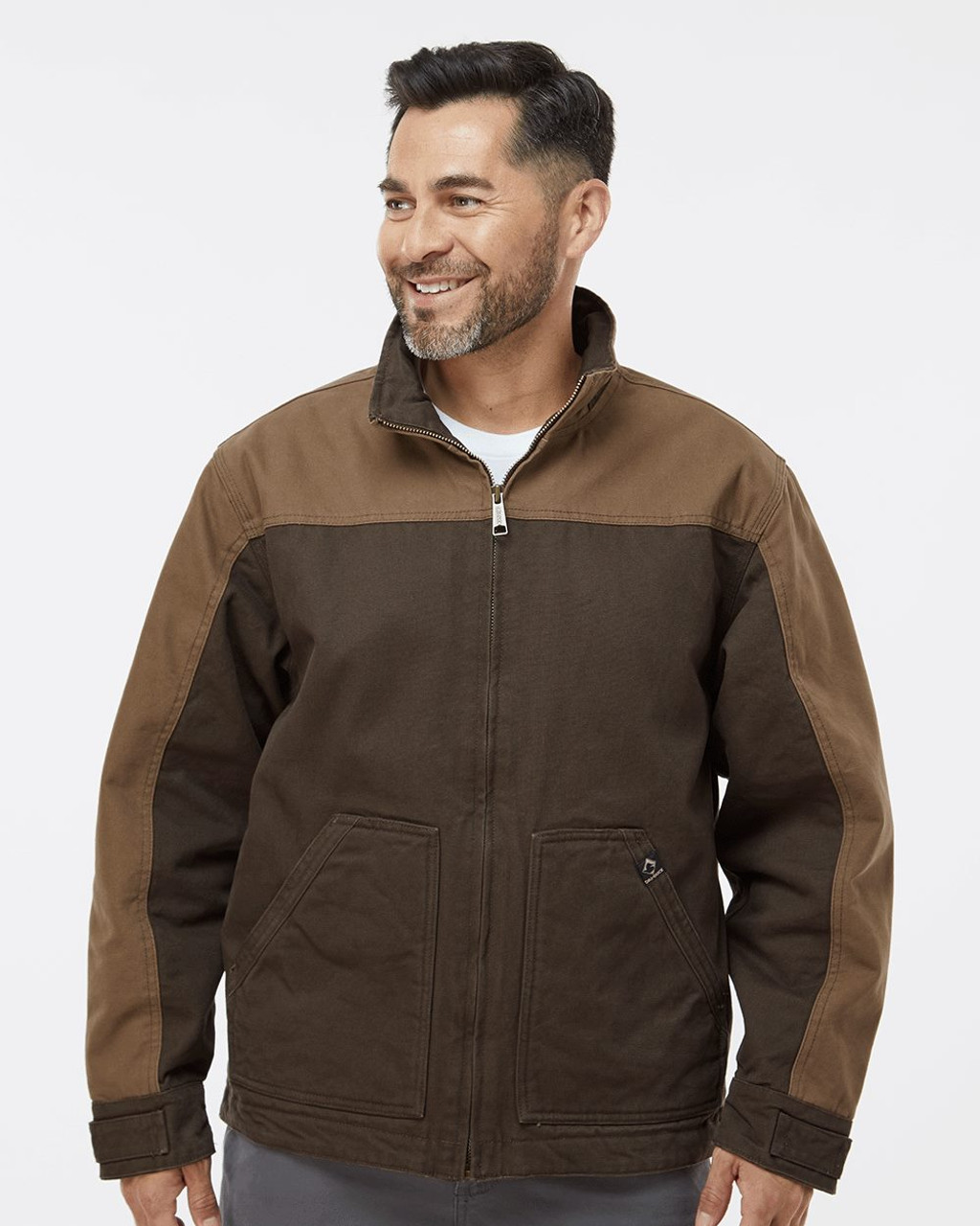 Embroidered Horizon Two-Tone Boulder Cloth™ Canvas Jacket Tall Size - 5089T