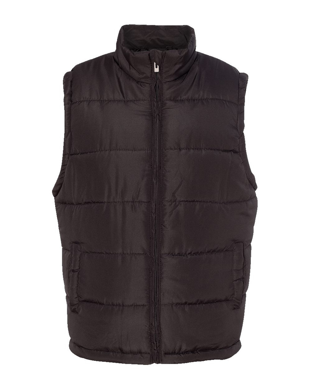 Embroidered Puffer Vest - 8700