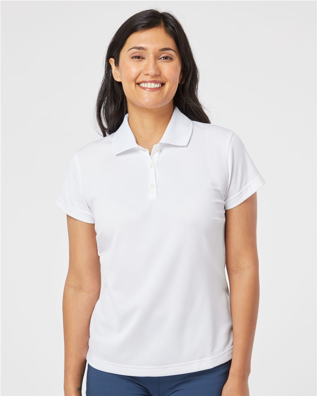 Embroidered Women's Basic Polo - A131