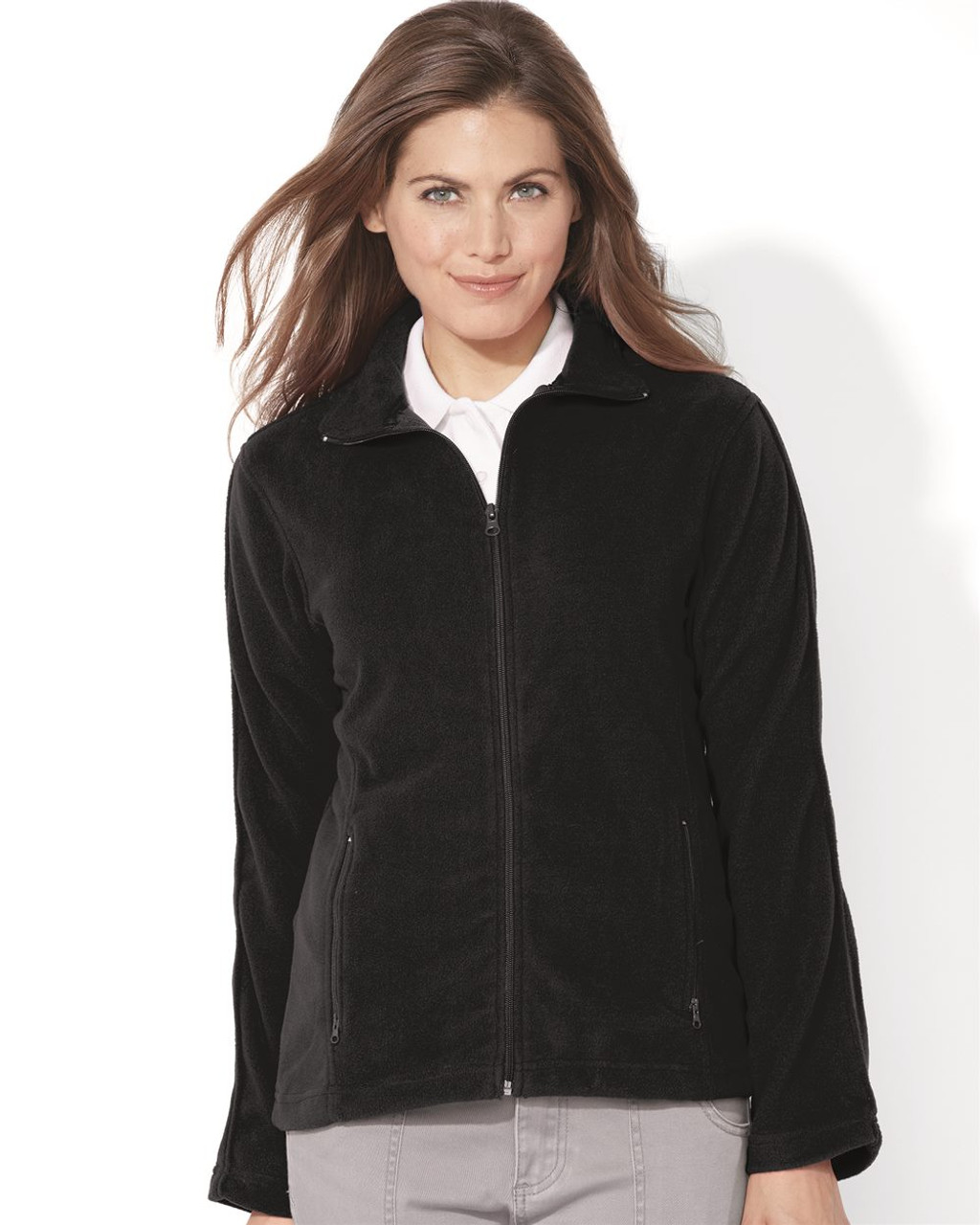 Embroidered Women's Microfleece Full-Zip Jacket - 5301