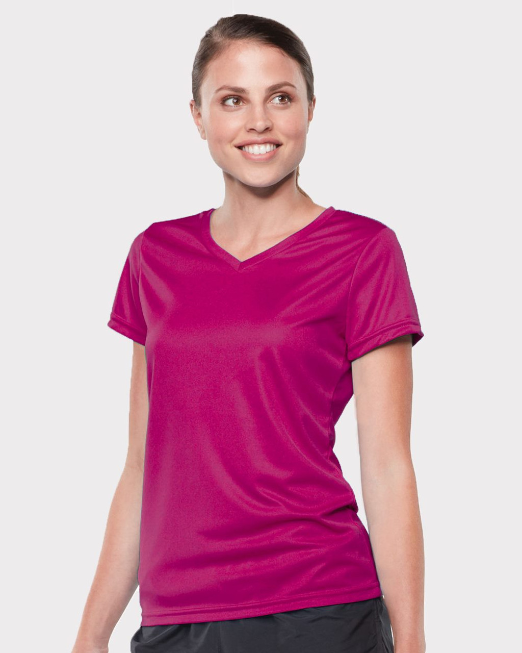 Custom Women's Nexgen Wicking V-Neck T-Shirt - 1790