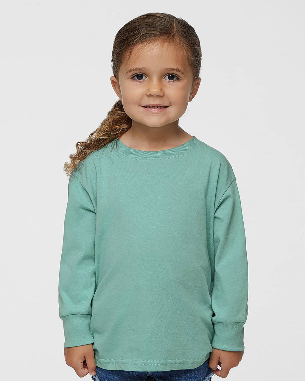 Custom Toddler Fine Jersey Long Sleeve Tee - 3302