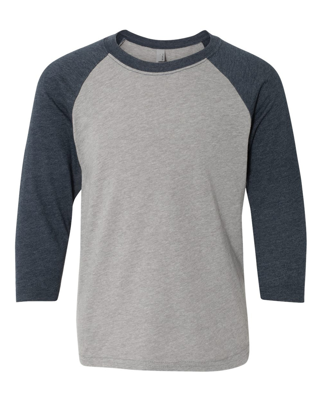 Midnight Navy Sleeves/ Dark Heather Grey Body