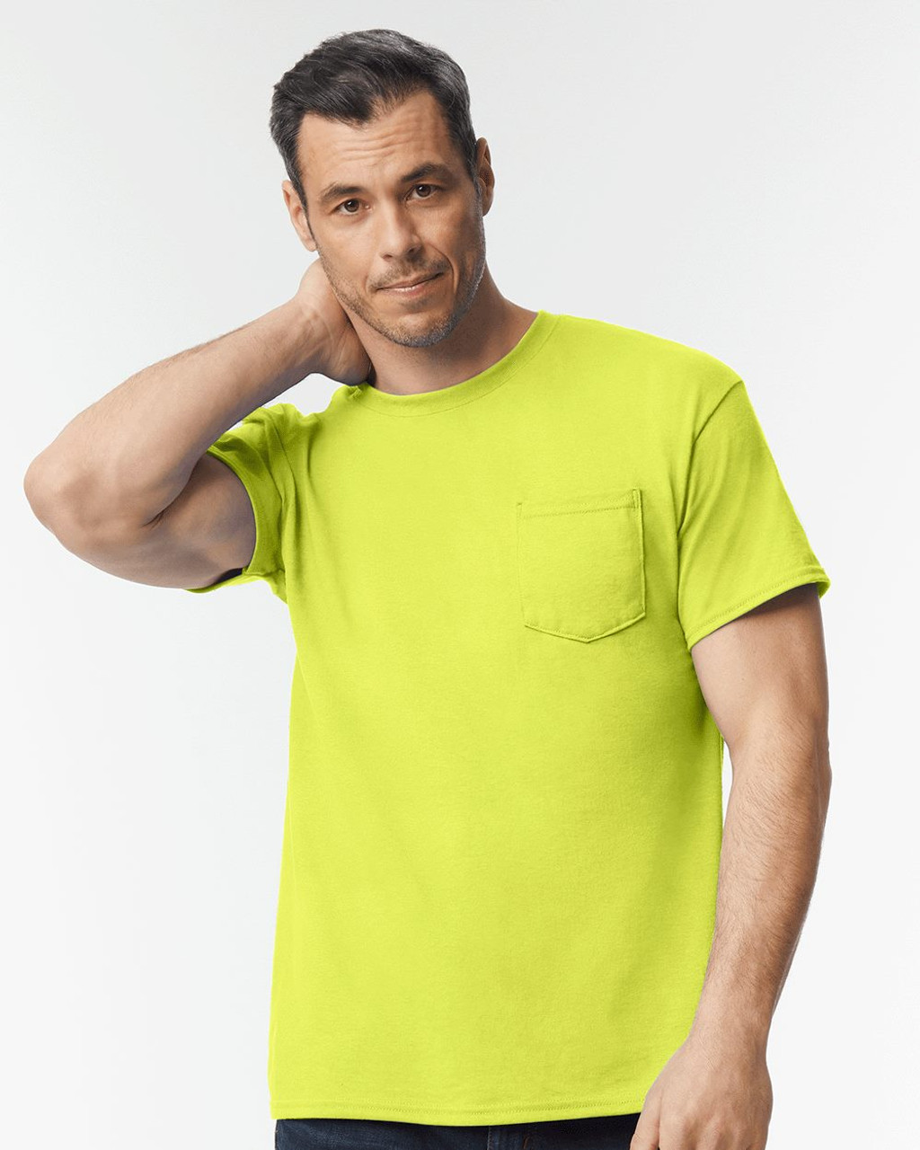 Custom DryBlend® Pocket T-Shirt - 8300