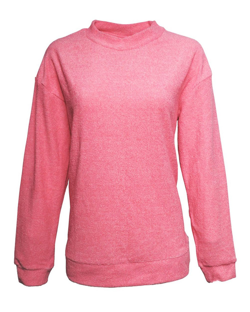 Custom Women's Weekend Terry Mock Neck Pullover - 8428