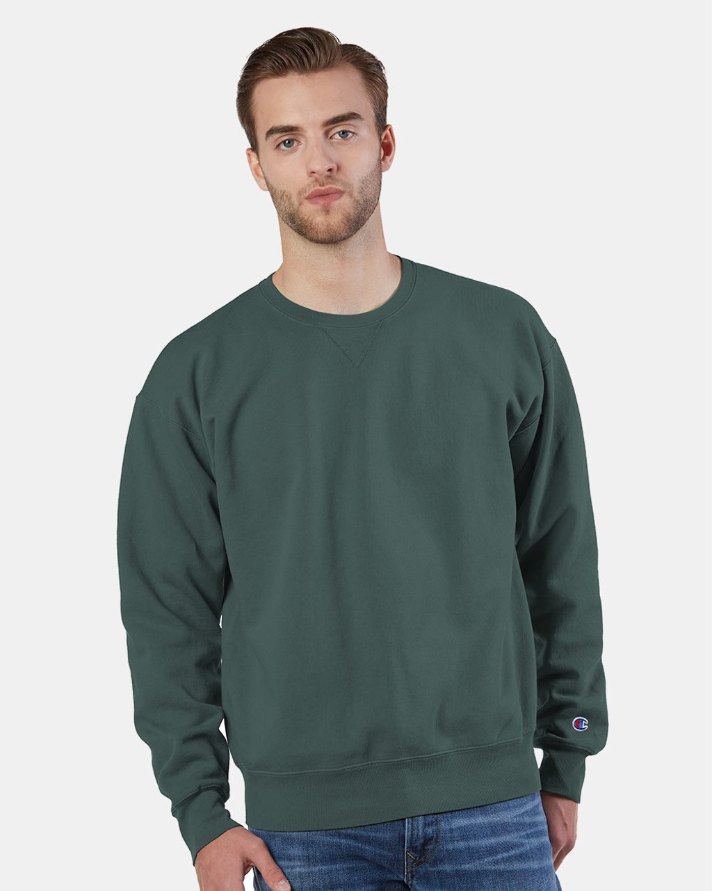Custom Garment-Dyed Crewneck Sweatshirt - CD400