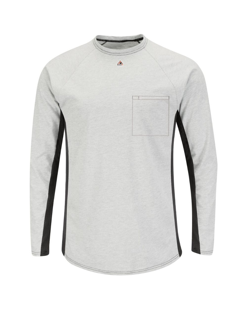 Custom Long Sleeve FR Two-Tone Base Layer with Concealed Chest Pocket - EXCEL FR - MPS8