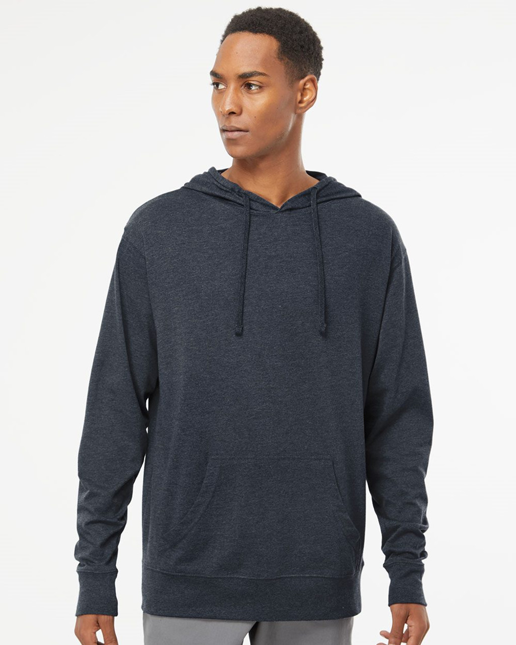 Custom Lightweight Hooded Pullover T-Shirt - SS150J