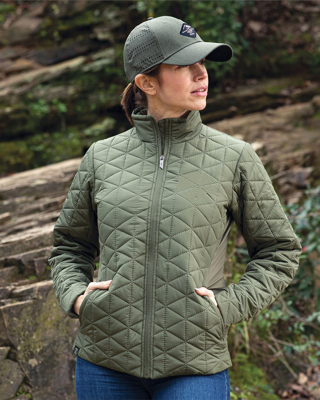 Embroidered Women's Repreve® Eco Quilted Jacket - 229716