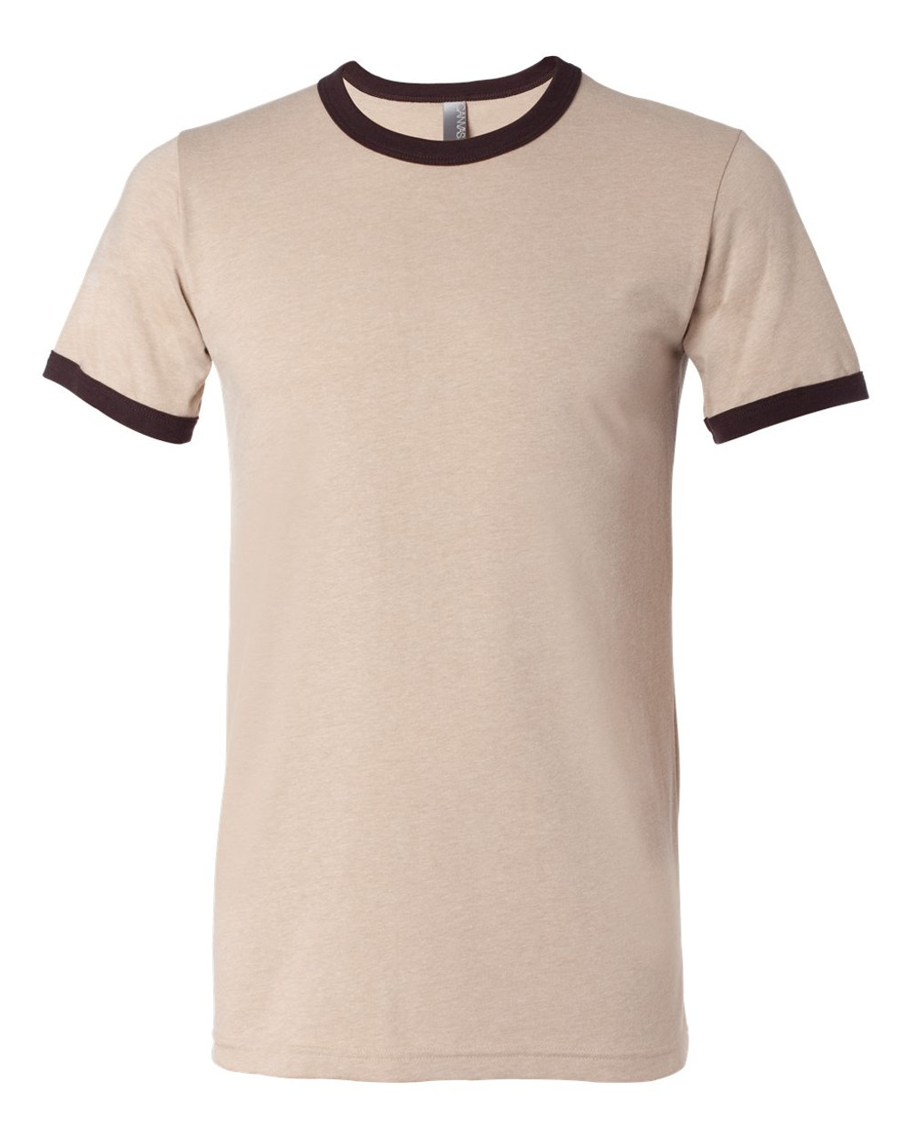 【TEKET】BBF RINGER TEE (CREAM) Custom Jersey Heather Ringer Tee - 3055 - CapsToYou