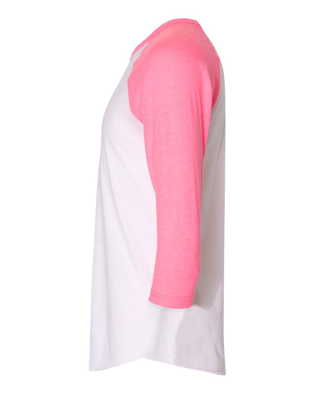 White/ Neon Heather Pink