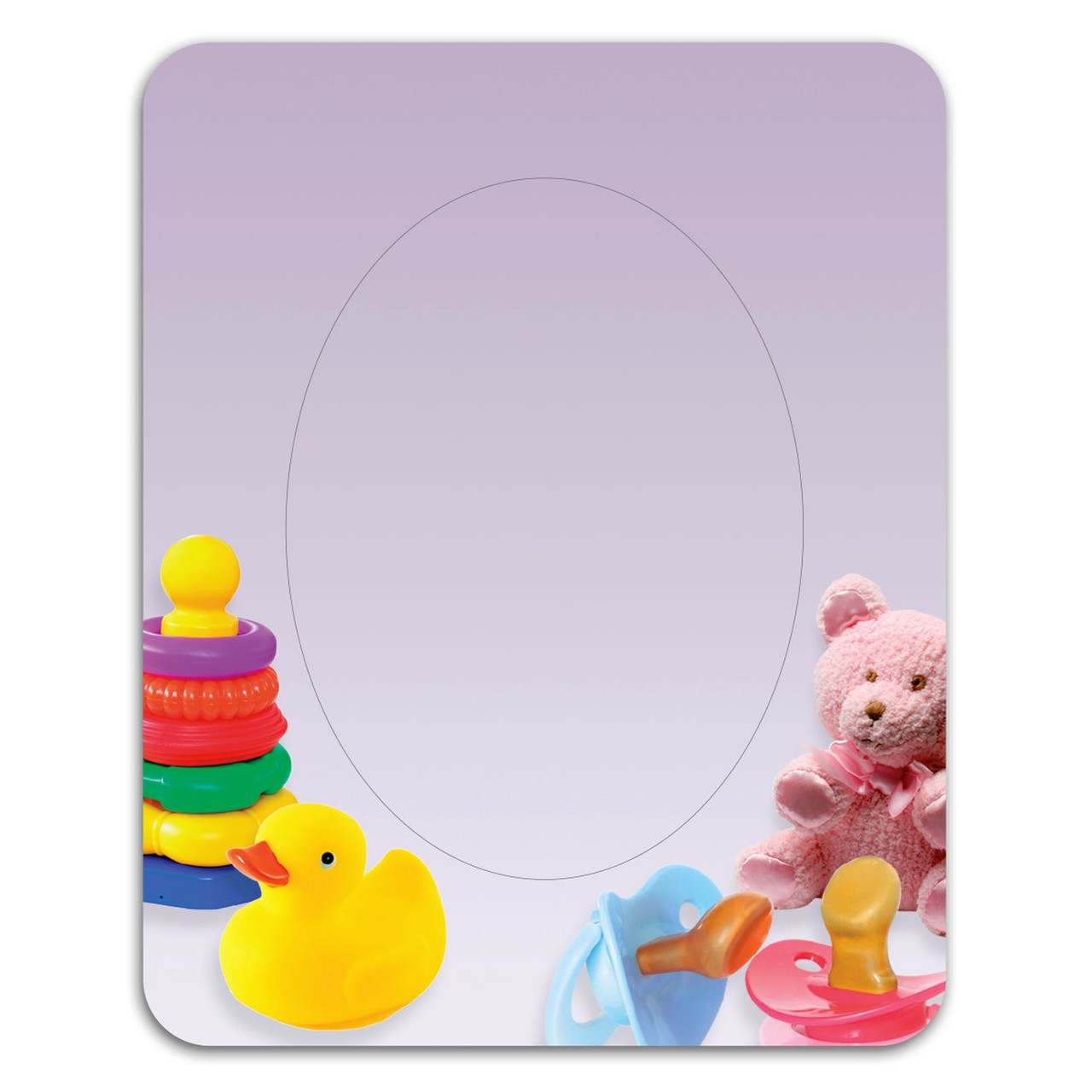 Custom Oval Punch Out Picture Frame Magnet PF01