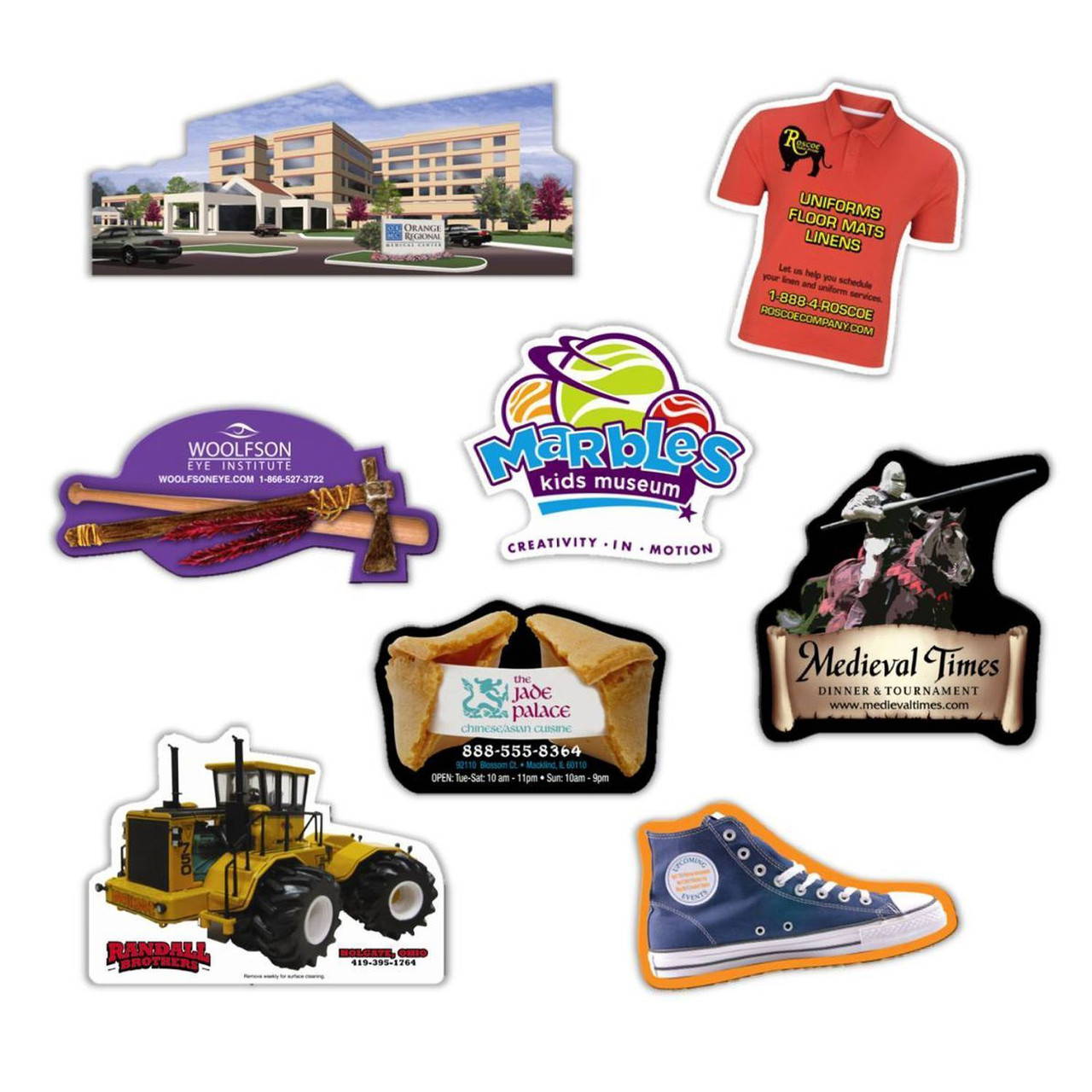 Custom 12 Sq Custom Corners Flat Flexible Magnet CF12C