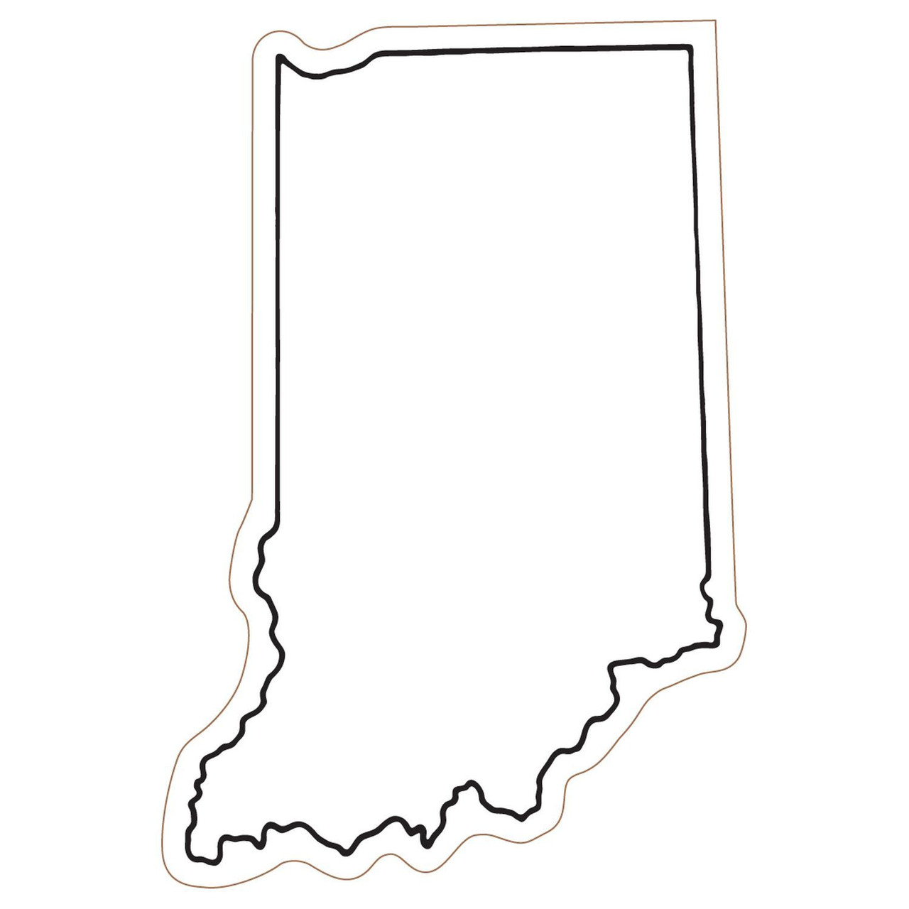 Custom Indiana State Magnet MSIN