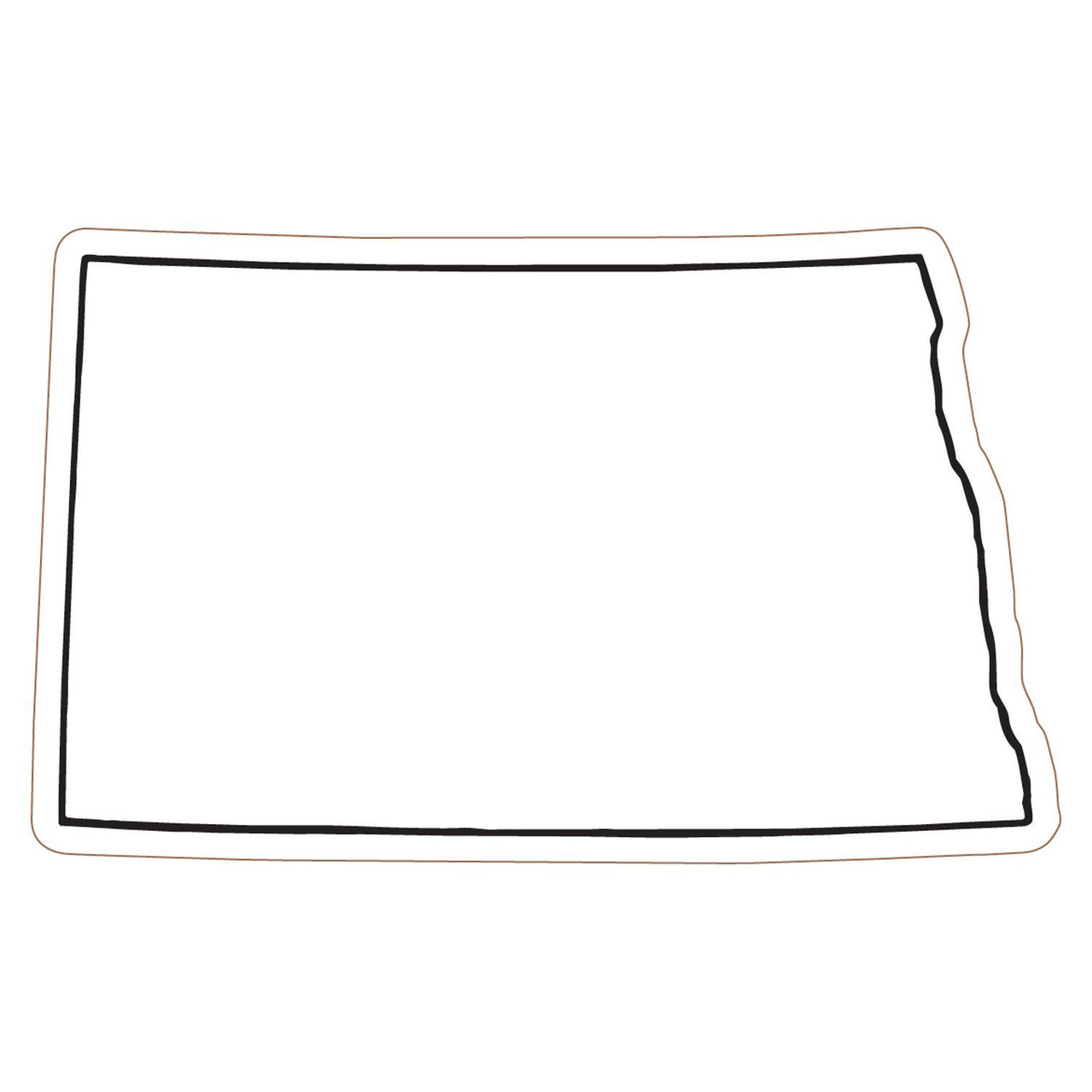 Custom North Dakota State Magnet MSND