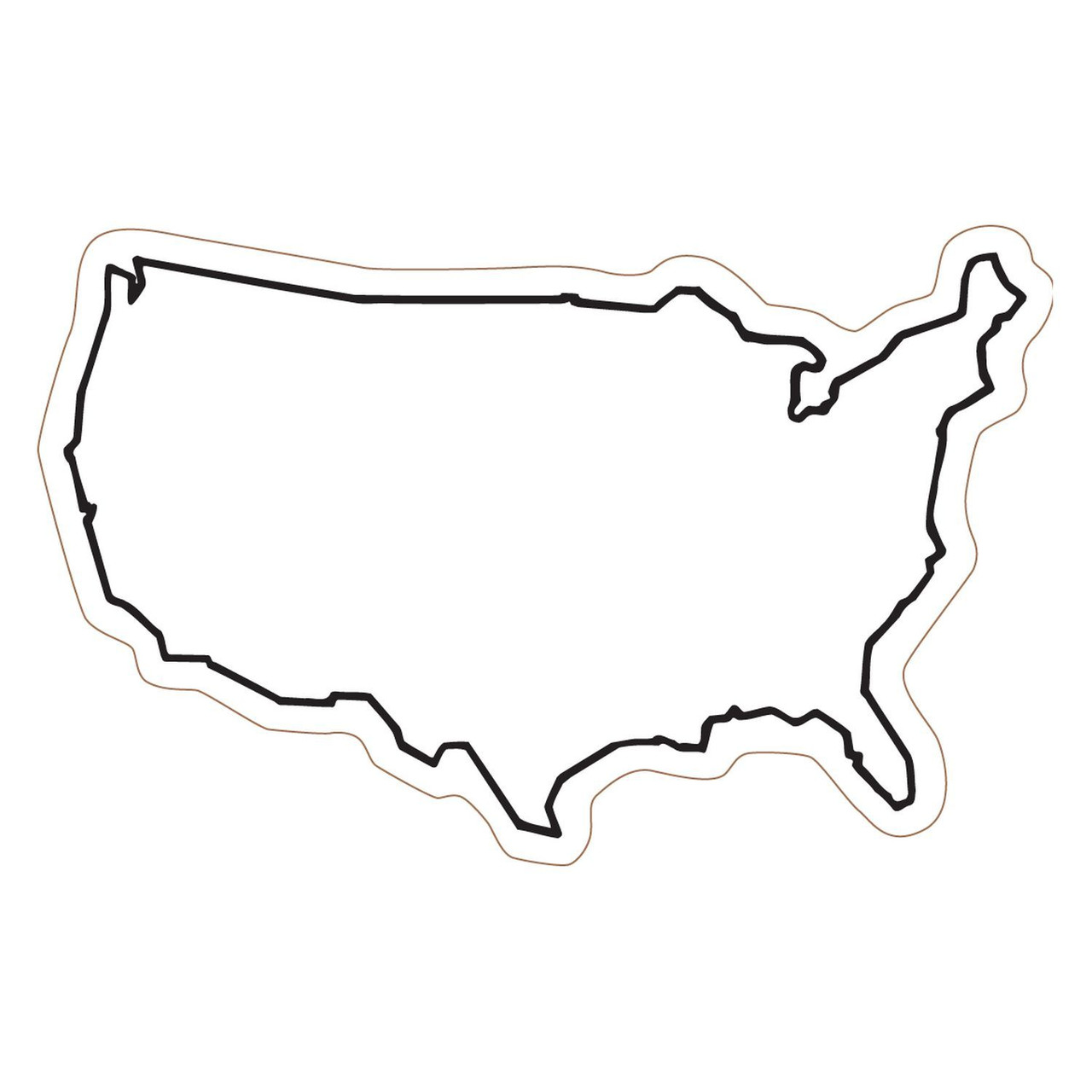 Custom USA Shape Magnet MSUSA