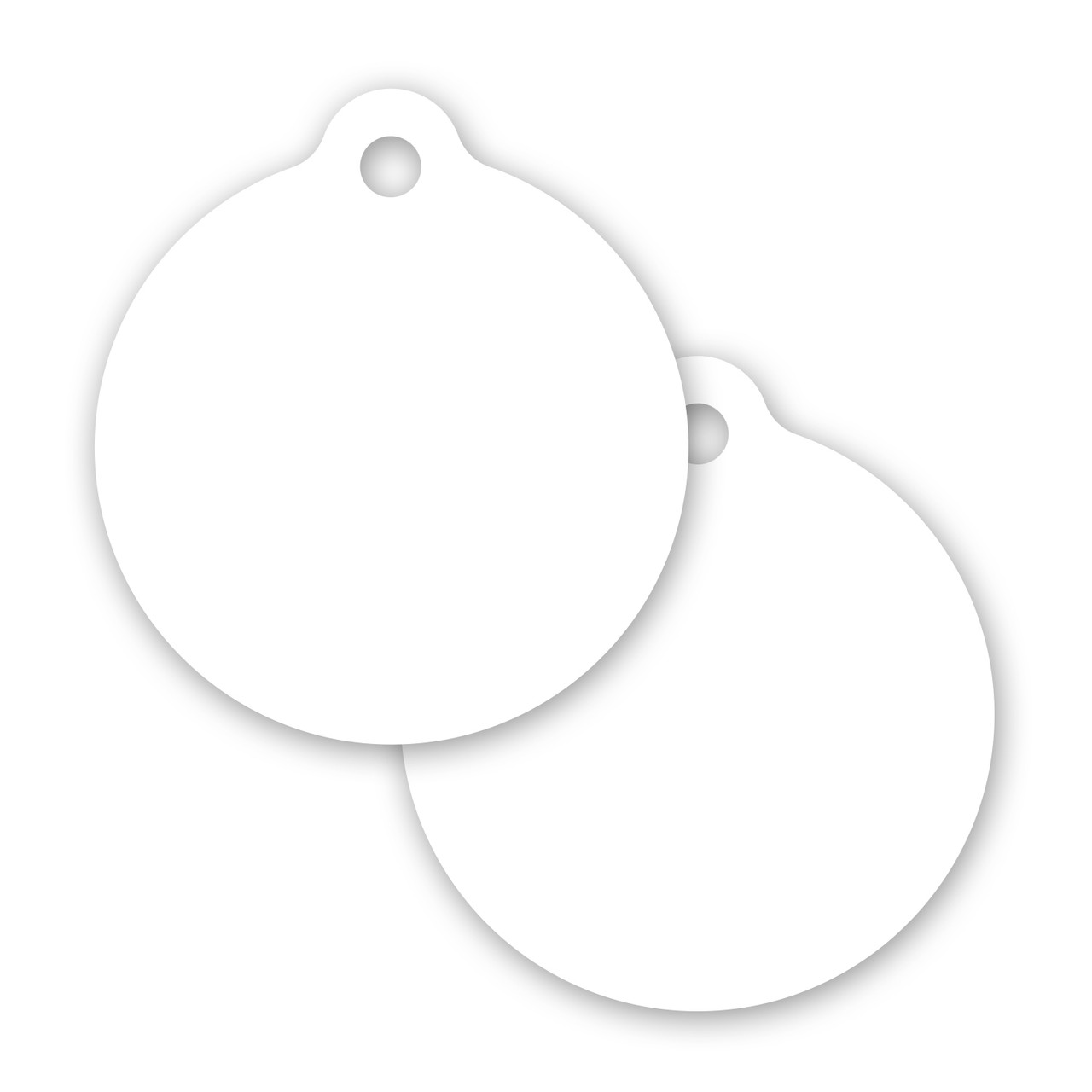 Custom Plastic Circle Keytag PSK21