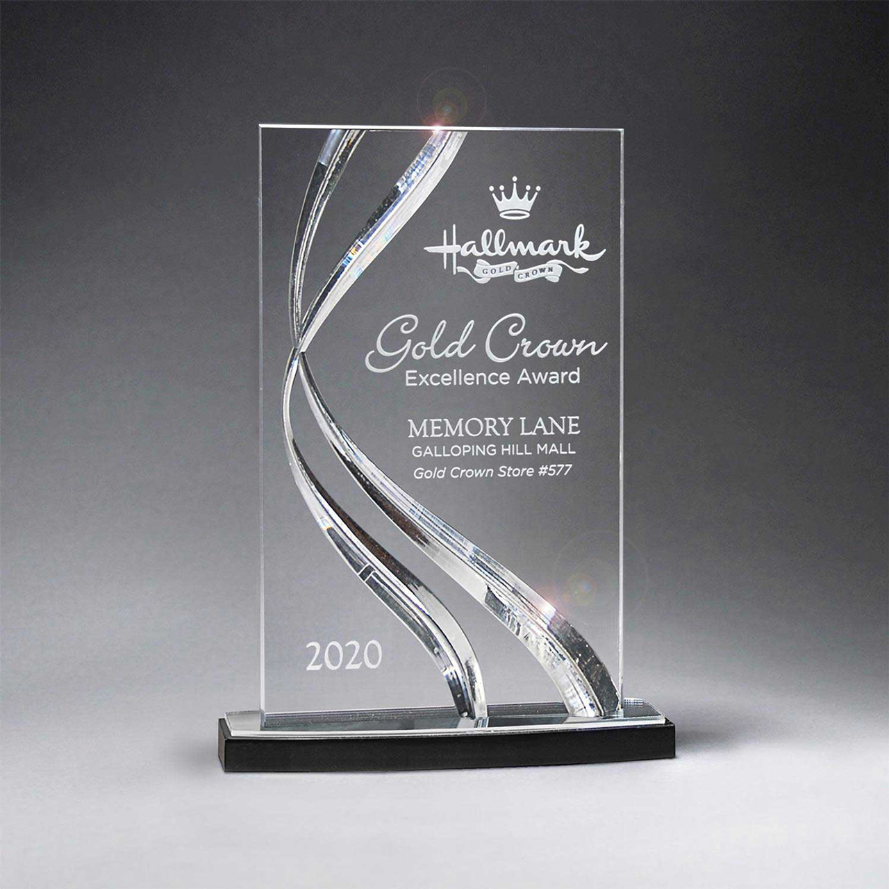 Custom Medium Clear Award 10048