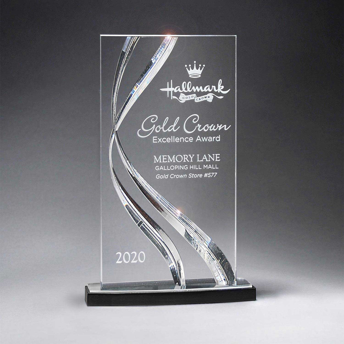 Custom Large Clear Award 10049