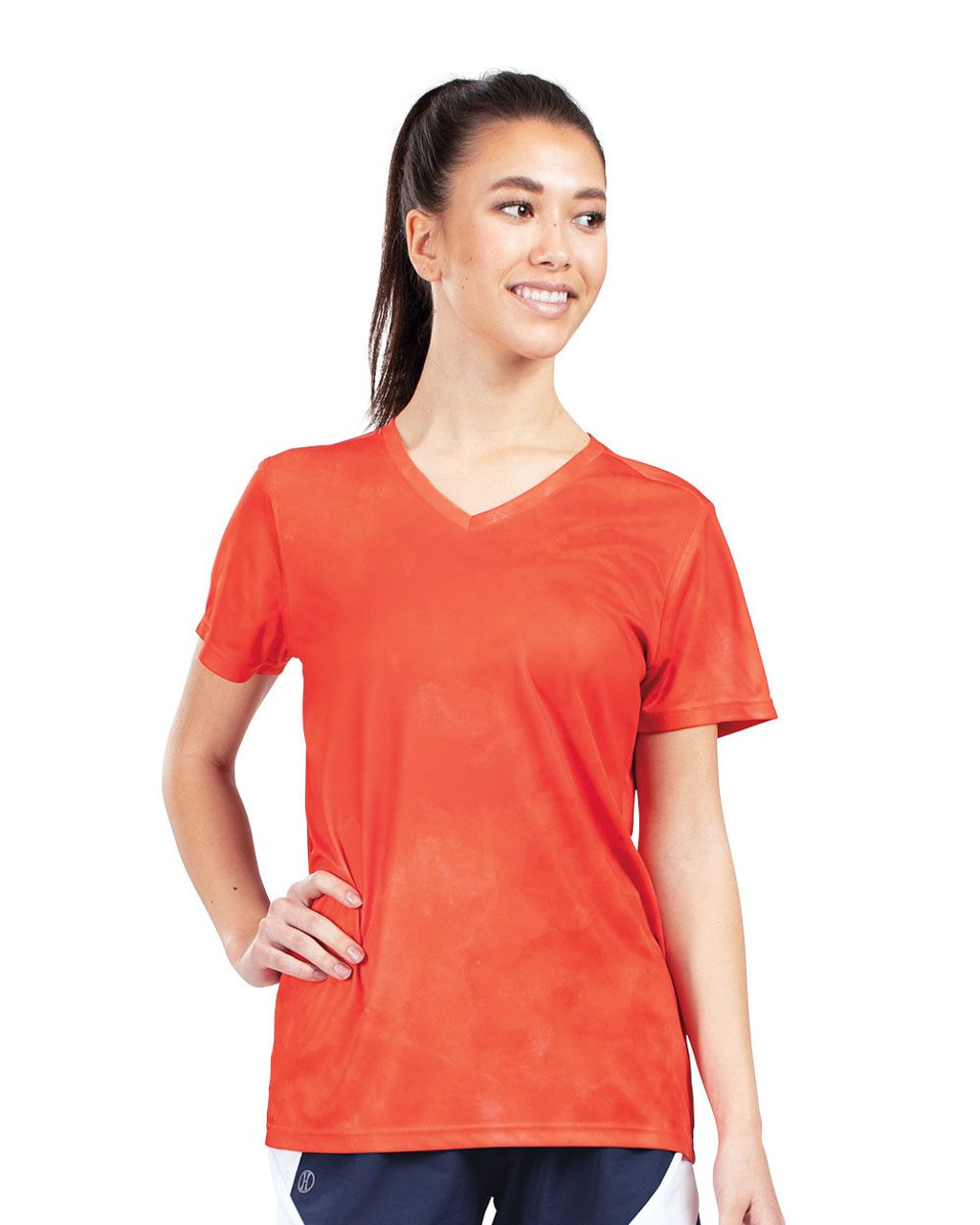 Custom Women's Cotton-Touch Cloud V-Neck T-Shirt - 222796