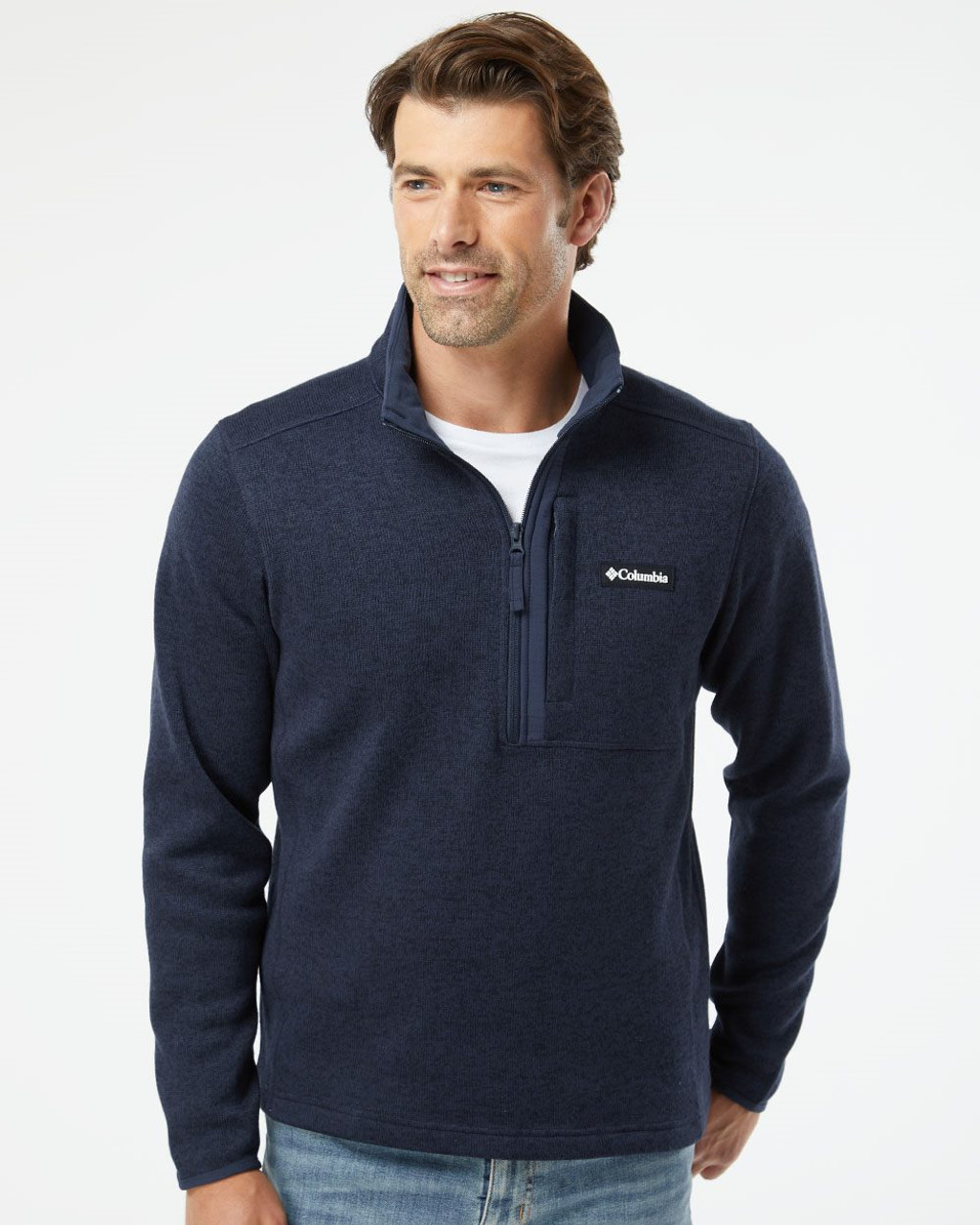 Embroidered Sweater Weather™ Half-Zip - 195411