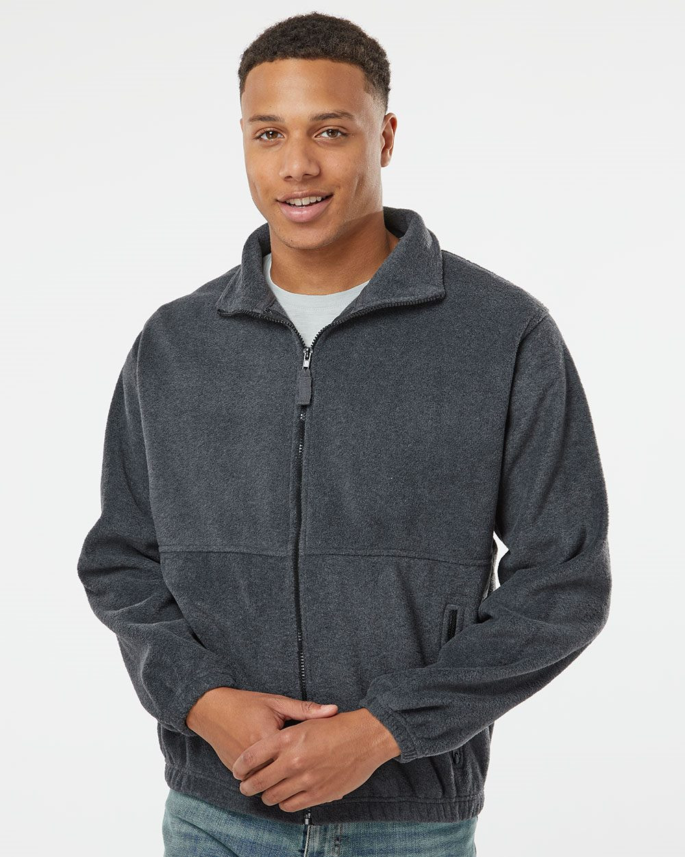 Embroidered Polar Fleece Full-Zip Jacket - 3062