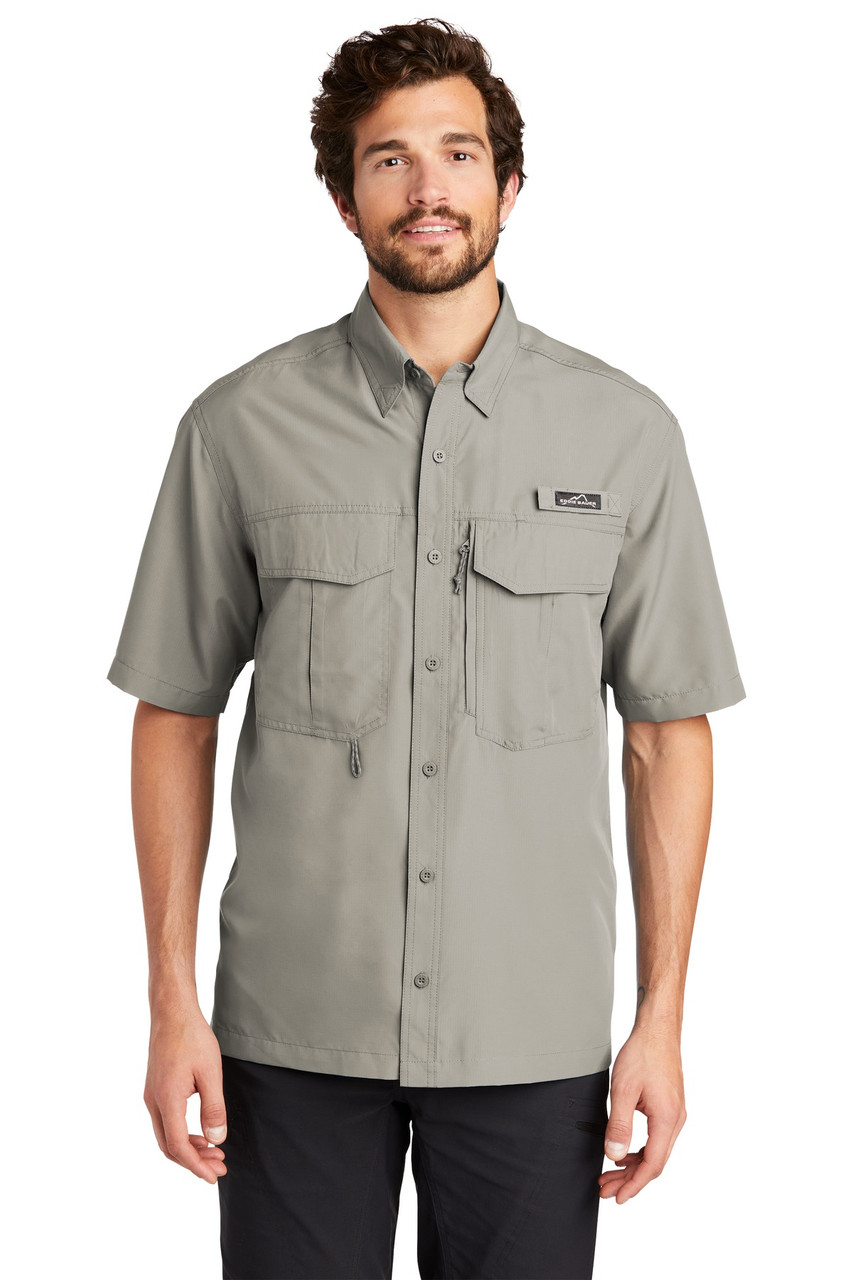 Embroidered Eddie Bauer - Short Sleeve Performance Fishing Shirt. EB602