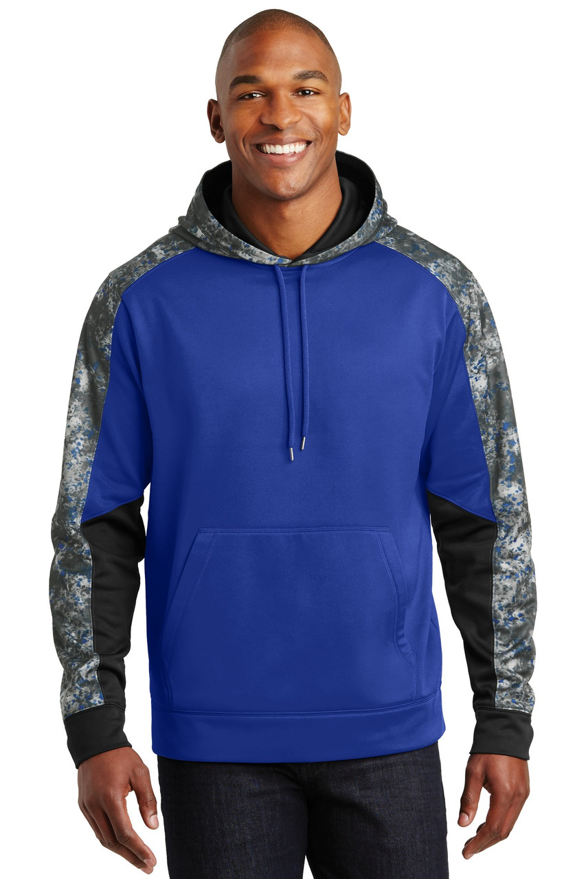 Custom Sport-Tek Sport-Wick Mineral Freeze Fleece Colorblock Hooded Pullover. ST231