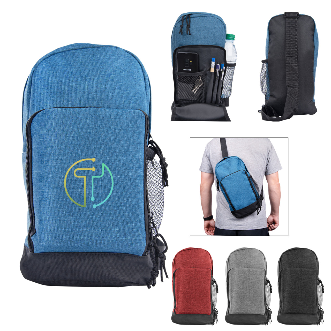 Custom Layover Tablet Sling Backpack 35032