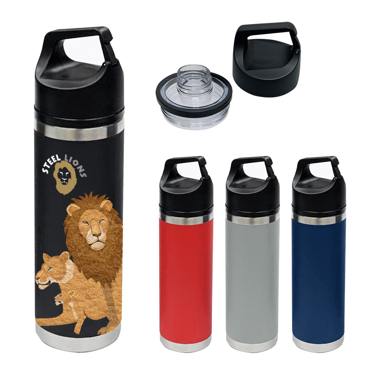 Custom 18 Oz. Full Color Davenport Stainless Steel Bottle 550115