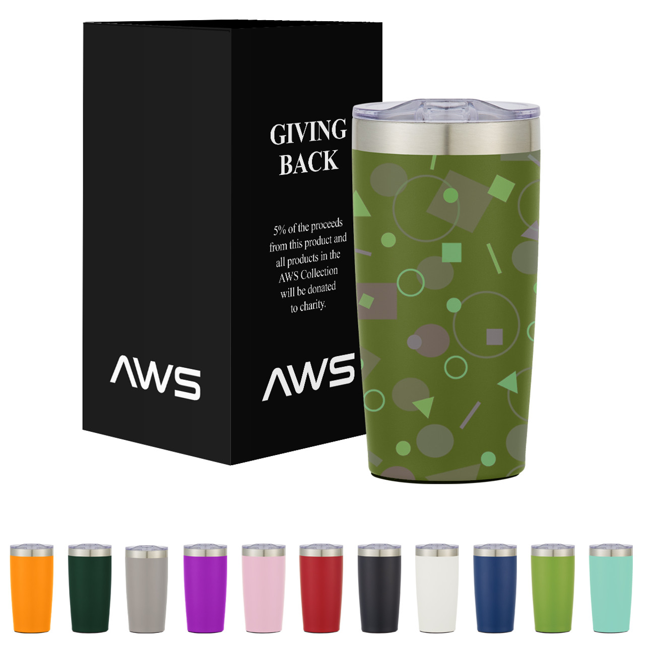 Custom AWS 20 Oz. Full Color Two-Tone Himalayan Tumbler 55153