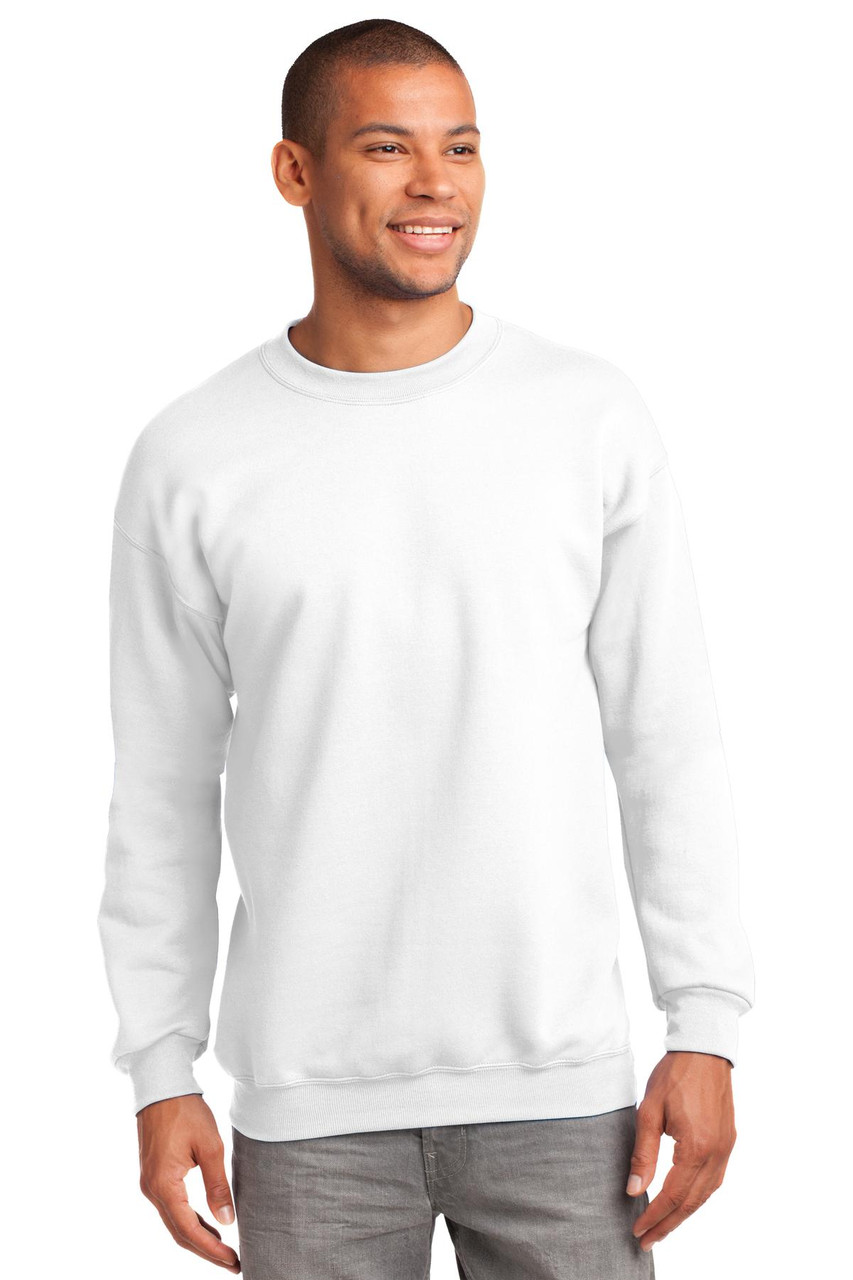 Custom Port & Company Tall Essential Fleece Crewneck Sweatshirt. PC90T