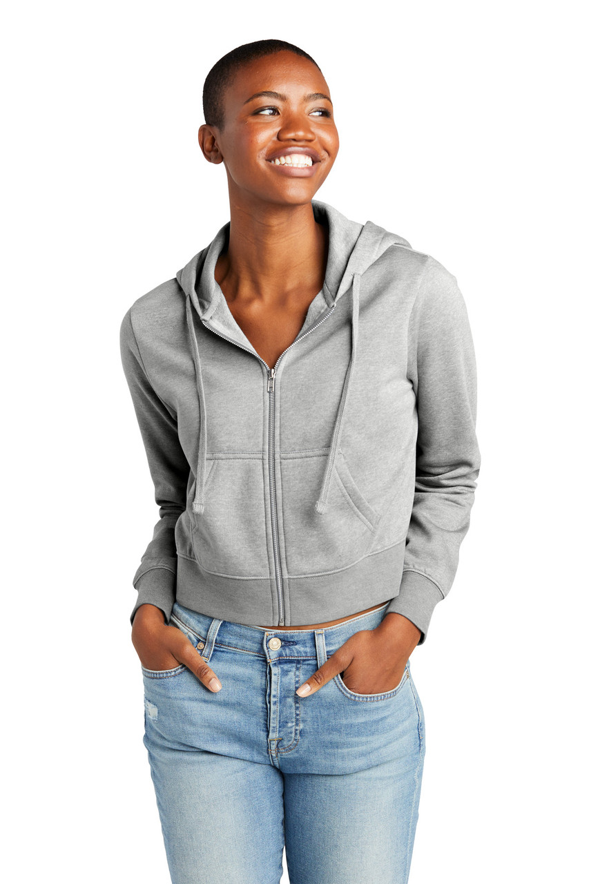 Custom District Women's V.I.T. Fleece Full-Zip Hoodie DT6103