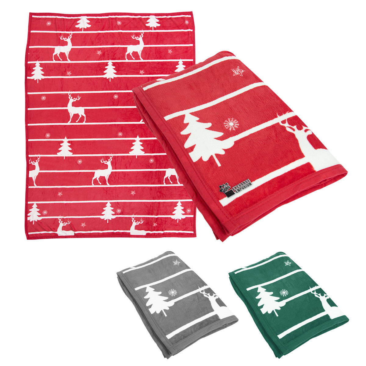 Custom Winter's Nap Holiday Throw Blanket 8016