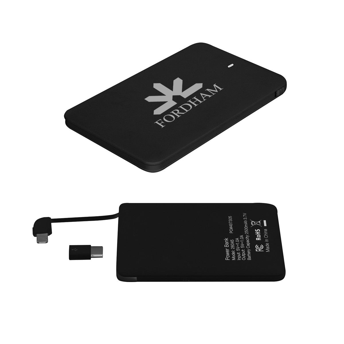 Custom Slim 2500 MAH 3-In-1 Power Bank 26045