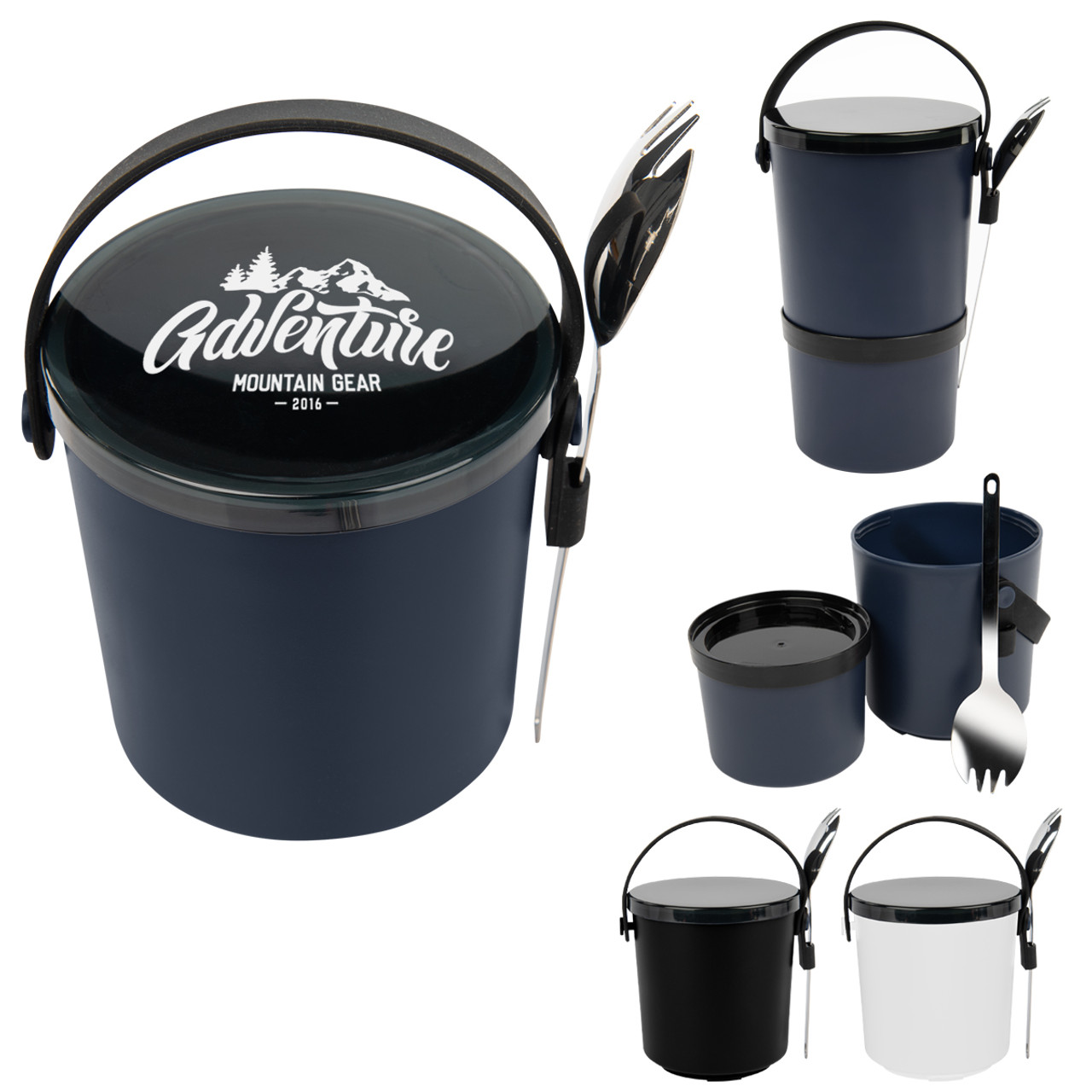 Custom Snack Stack 30 Oz. Food Container 75036