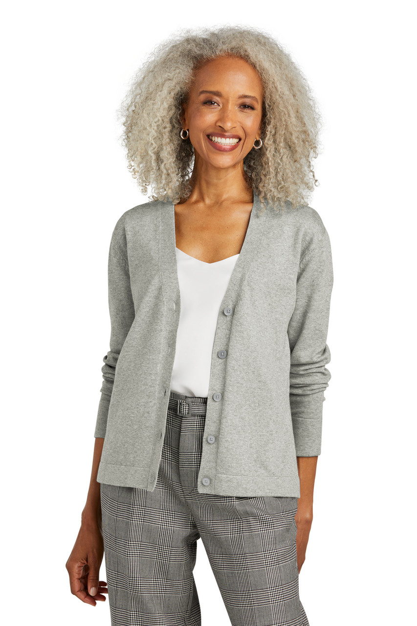 Embroidered Brooks Brothers Women's Cotton Stretch Cardigan