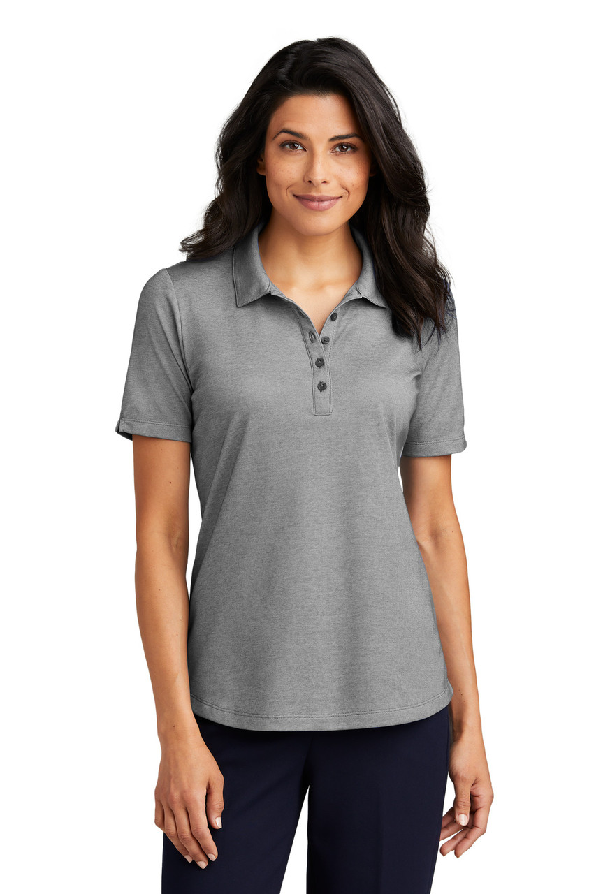 Embroidered Port Authority Ladies Fine Pique Blend Polo LK830