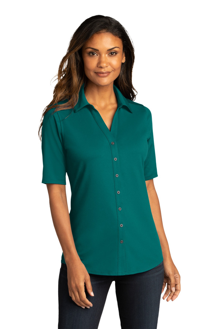 Embroidered Port Authority Ladies City Stretch Top. LK682