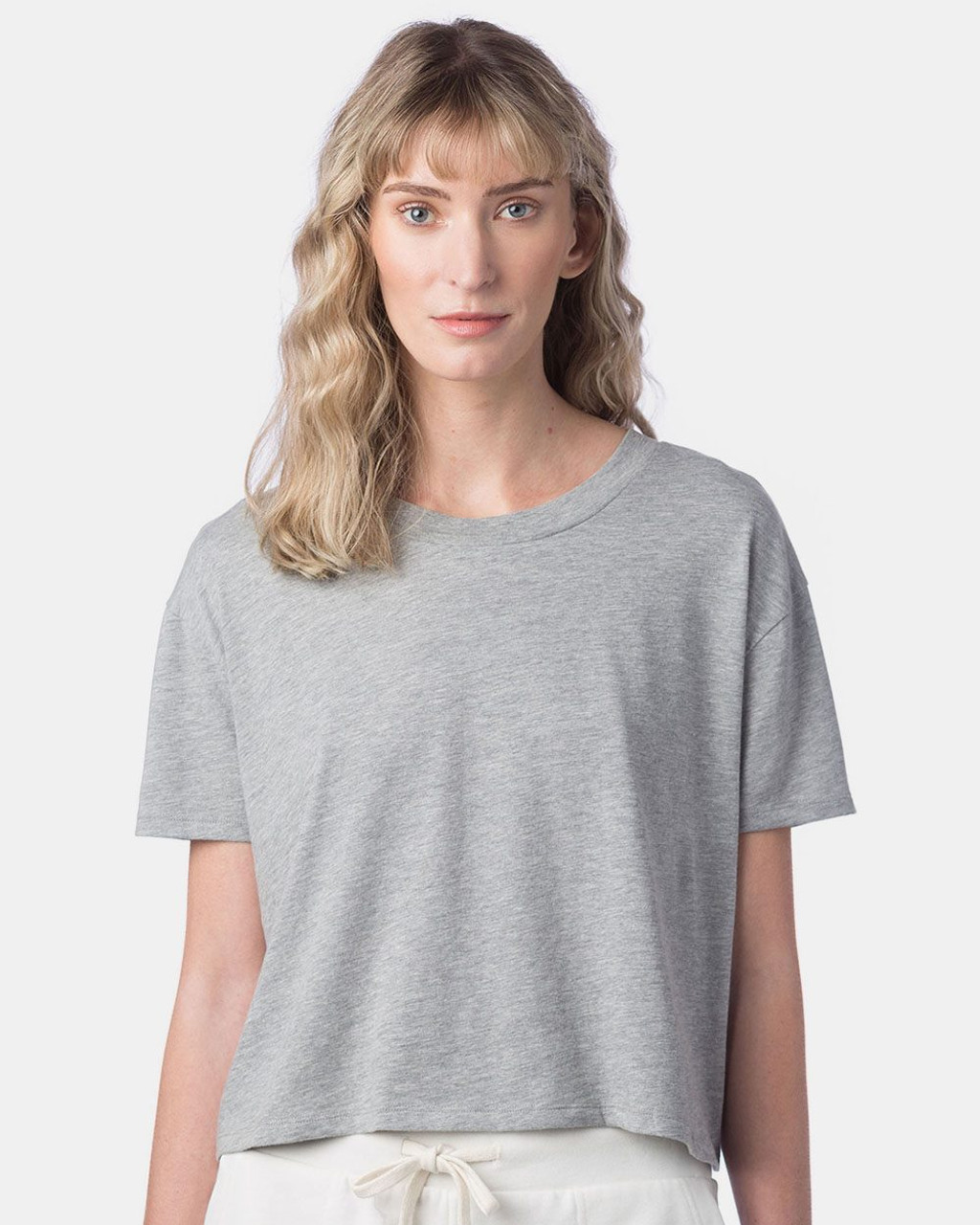 Custom Women's Cotton Jersey CVC Go-To Headliner Crop Tee - 5114CV