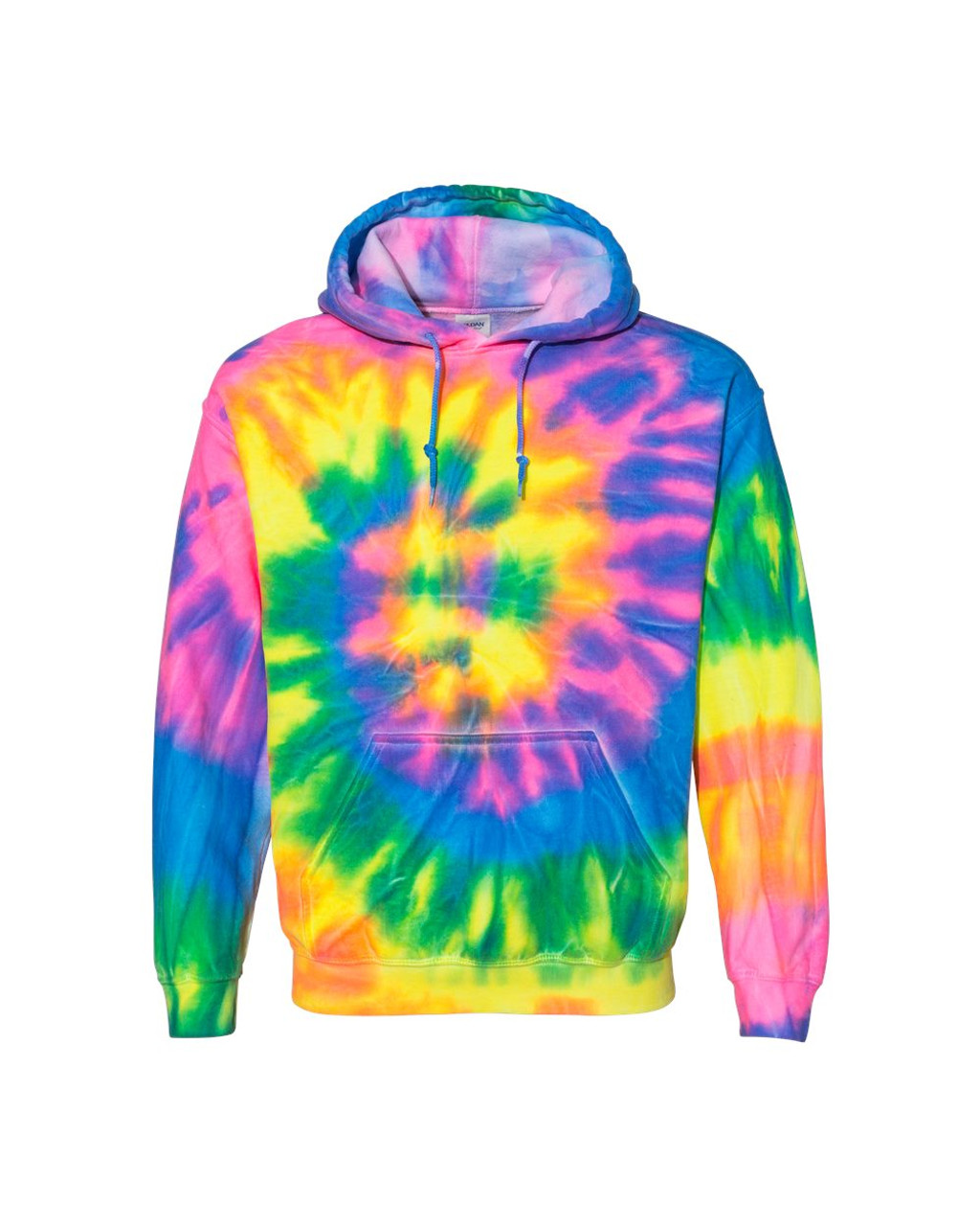 Custom Youth Blended Hooded Tie-Dyed Sweatshirt - 680BVR