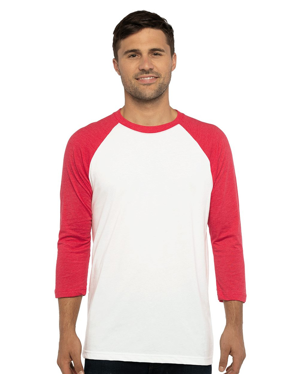 Custom Unisex CVC Three-Quarter Sleeve Raglan T-Shirt - 6251